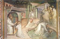 storia di San Benedetto sugli affreschi voluti da Benedetto