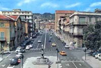 Il VIale Boccetta con la Fontana della Pigna al Centro della Careggiata. A nostro modo di vedere cos faceva spirare maggiormente i moti dell'animo!!!