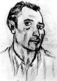 Autoritratto di Giuseppe Mazzullo datato 1931.Scultore   nato a Graniti in provincia di Messina nel 1913  morto a Taormina nel 1988. Mazzullo  stato, senzaltro, uno degli artisti pi significativi dellItalia del Novecento. Quasi tutte le sculture del maestro siciliano    sono      state       realizzate       in      pietra       lavica. Negli anni 70 il maestro Mazzullo si trasfer a Taormina e nel 1980, dopo una lunga trattativa, lartista decise di donare alla citt che lo ospitava una trentina delle sue opere, tra sculture e disegni, che furono collocate, in esposizione permanente, nel Palazzo Duchi di Santo Stefano. Nel 1981 lamministrazione comunale daccordo con la famiglia dello scultore, decise di costituire la "Fondazione Mazzullo" con sede proprio nel  Palazzo Duchi di Santo Stefano. Tra realismo ed espressionismo, larte di Mazzullo punta alla ricerca delloriginario in natura, della "forma che  dentro". Ecco il perch delle pietre che sembrano appena abbozzate, sulla scia del "non finito" michelangiolesco